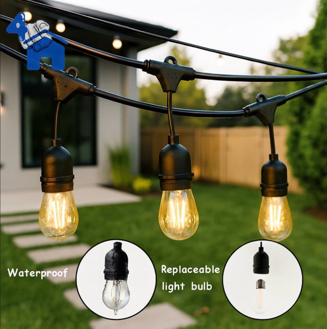 16ft Outdoor String Light — photo 5 of 11