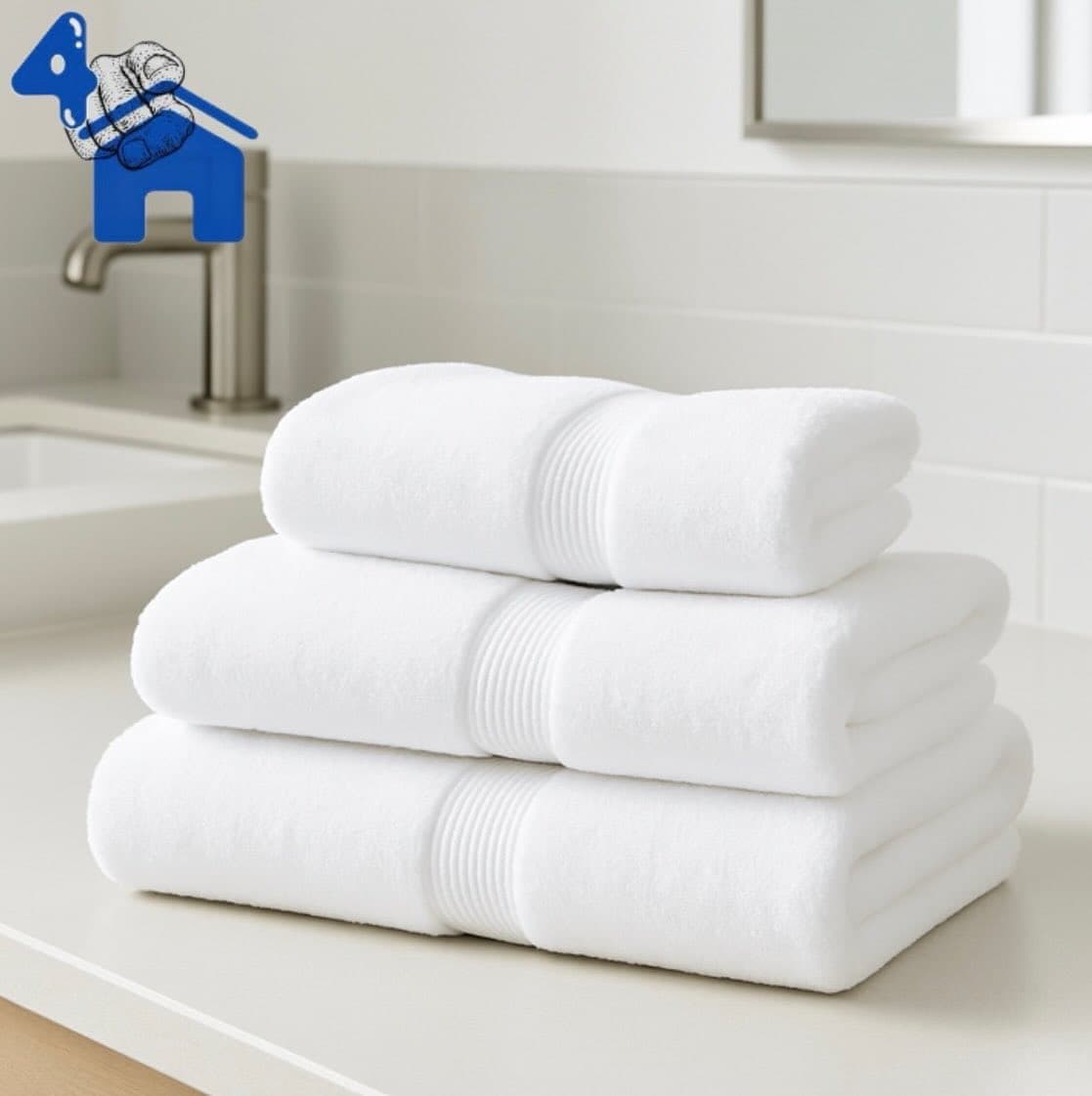 Luxury 3-Piece Cotton Towel Set — photo 2 of 3