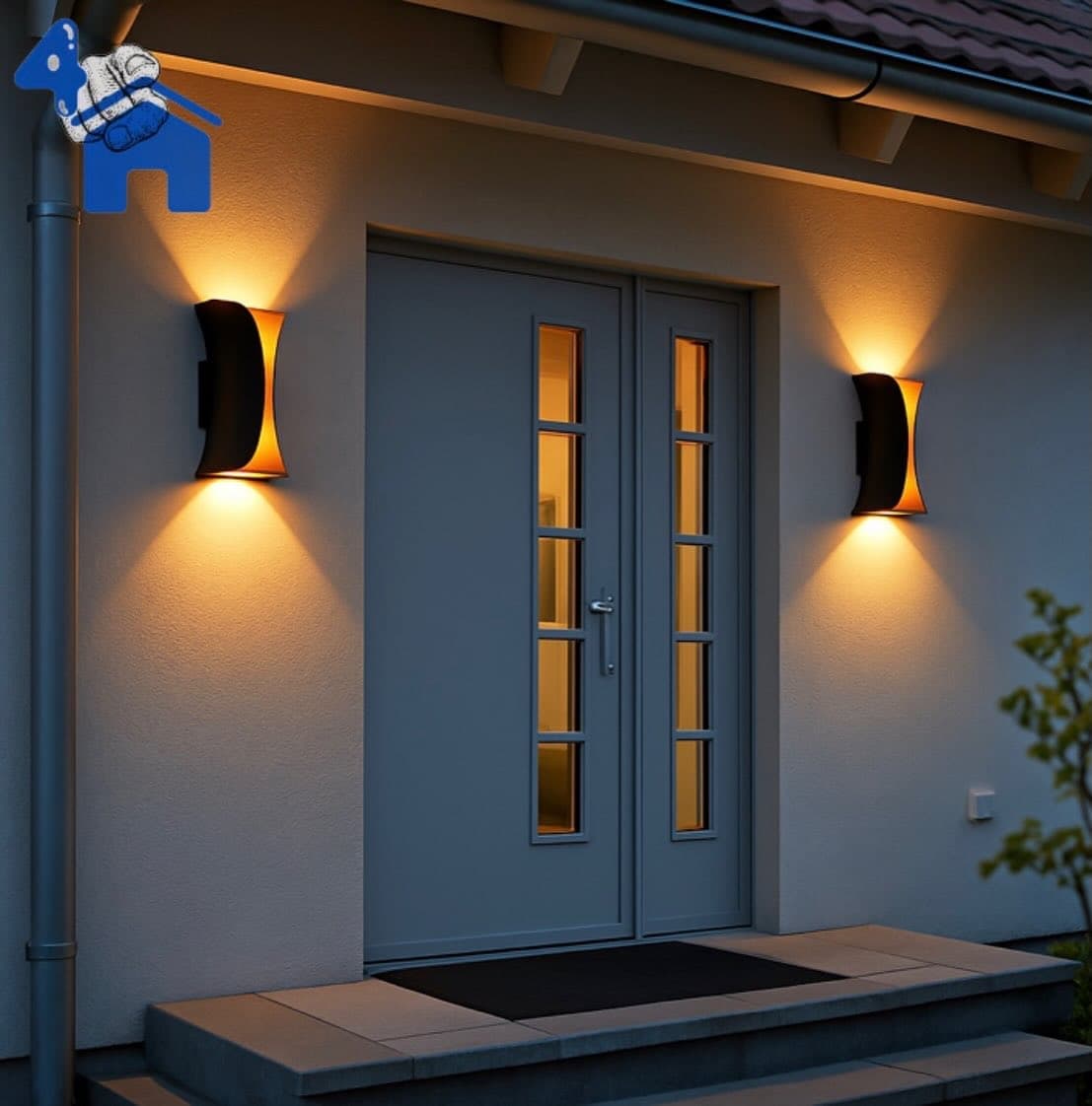 Modern Curved LED Wall Light - 10W Up & Down Sconce — photo 12 of 13