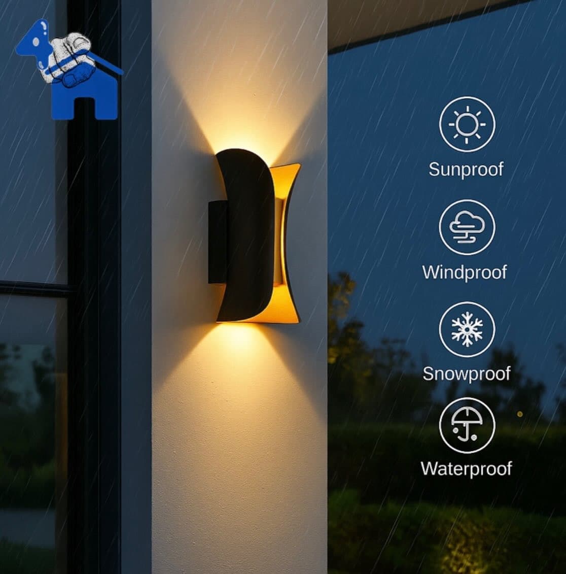 Modern Curved LED Wall Light - 10W Up & Down Sconce — photo 9 of 13