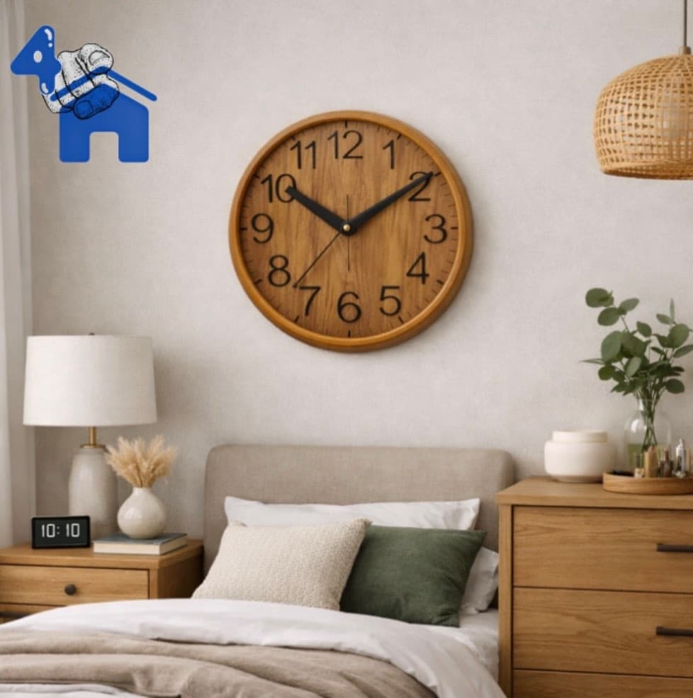 Modern Wooden Home Clock — photo 4 of 4