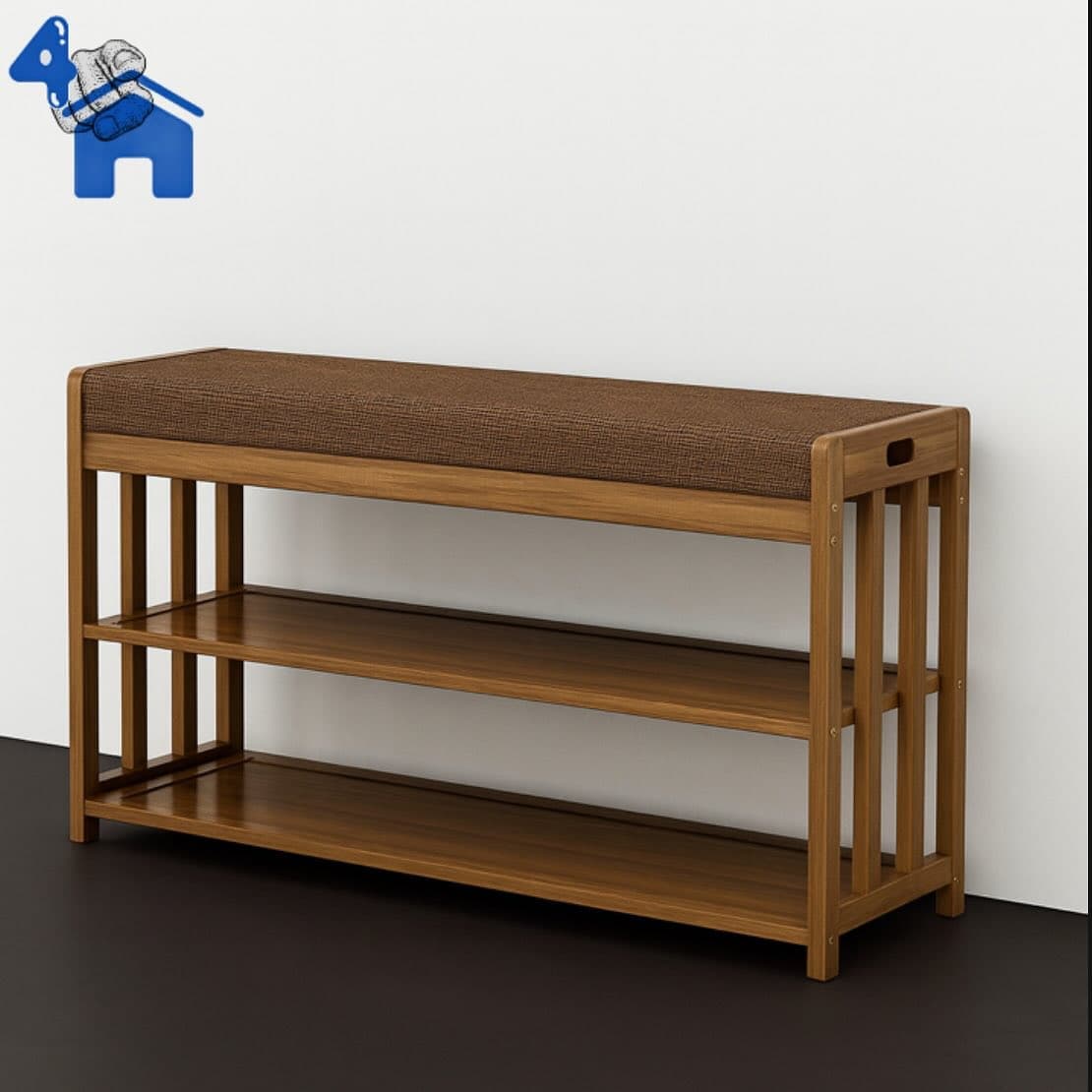 Multi-Functional Wooden Shoe Rack with Seat Bench — photo 1 of 4
