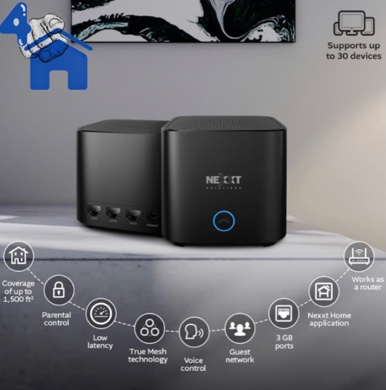 Nexxt Solutions Bolt AC1200 True Mesh Wi-Fi System — photo 2 of 3