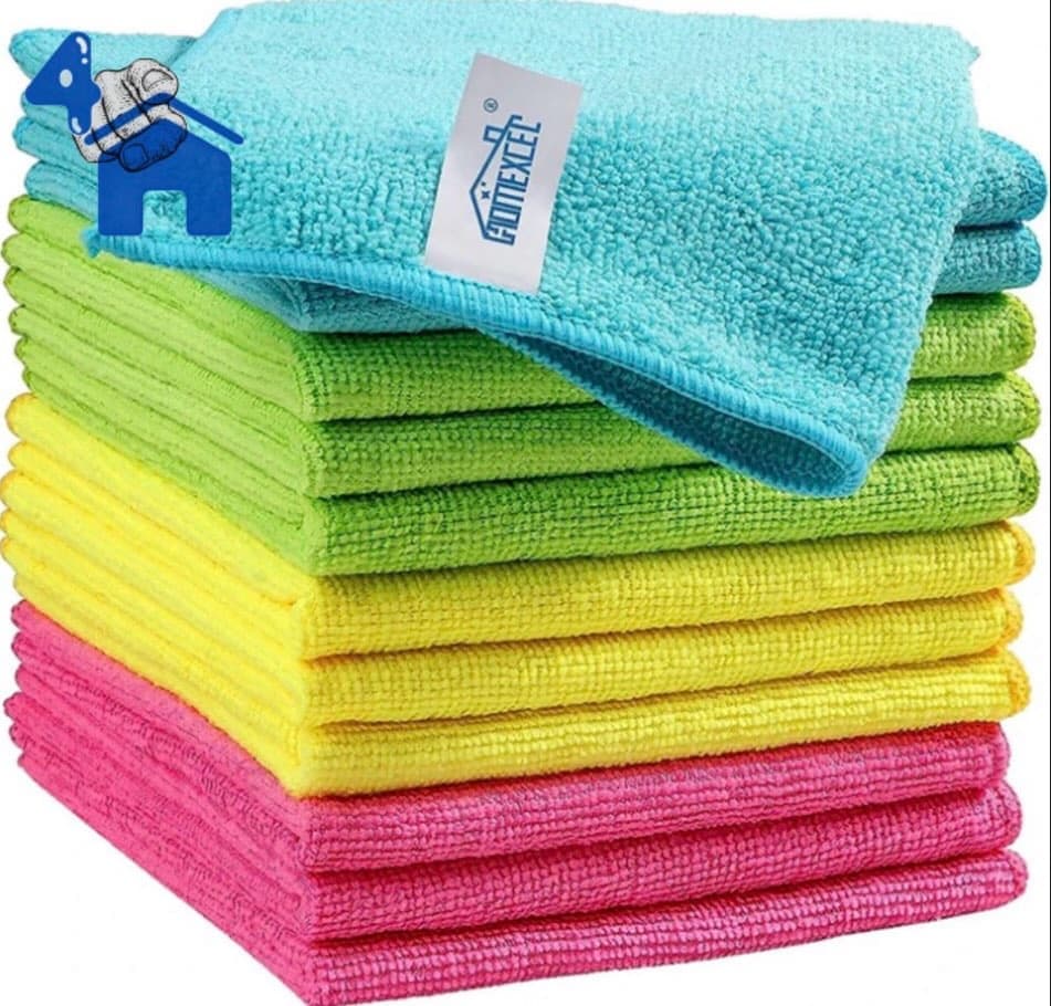 Pravia 6pk Microfiber Cleaning Cloths