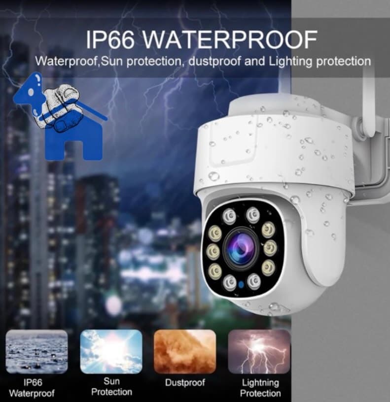 Tuya Wi-Fi 3MP PTZ Smart Camera with Auto-Tracking, Audio and Night Vision — photo 7 of 7