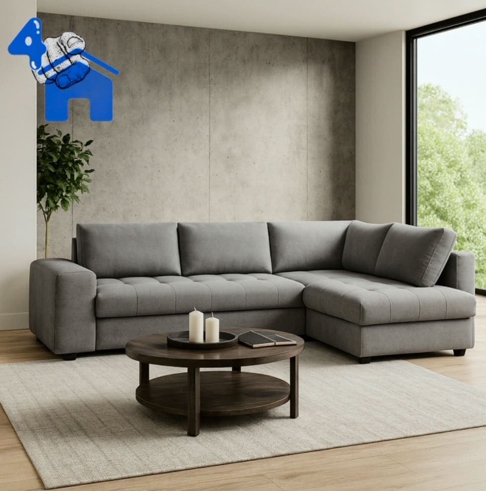Modern L-shaped Sectional Sofa with Chaise Lounge — photo 5 of 7