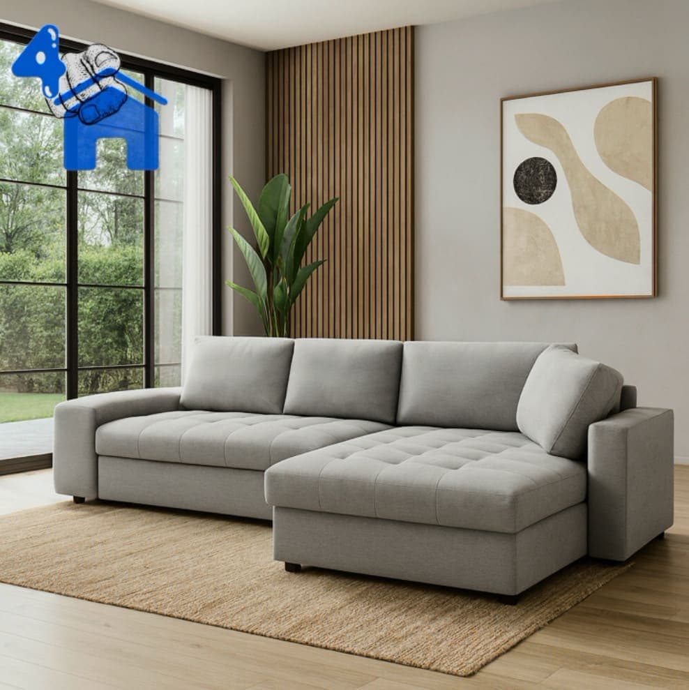 Modern L-shaped Sectional Sofa with Chaise Lounge — photo 6 of 7